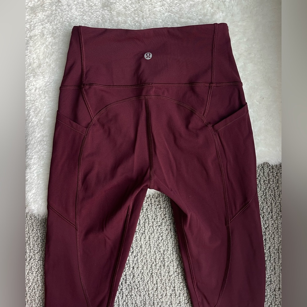 Lululemon all the right places pant w pockets in red merlot